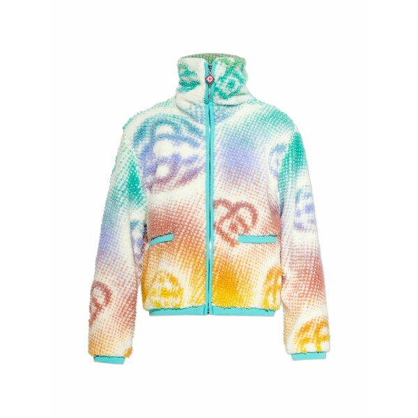 カサブランカ レディース 上衣＆上衣 アウター Monogram-pattern zip-up jacket White