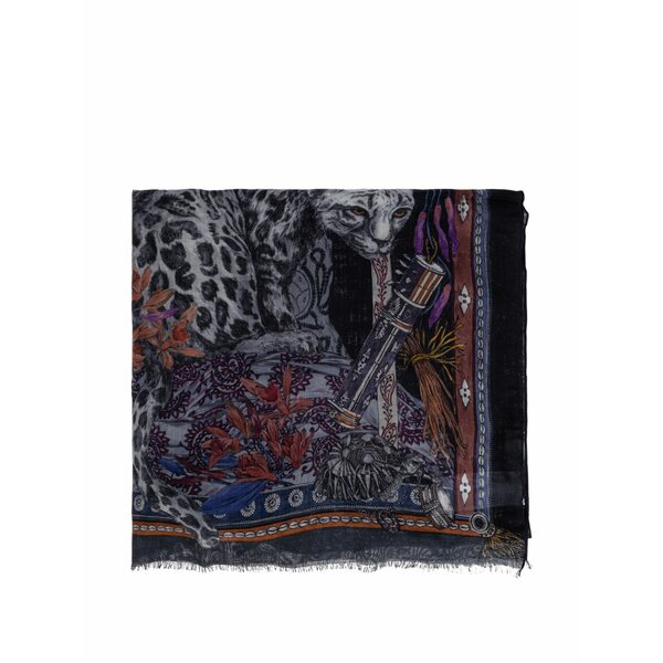 エトロ メンズ えり巻き・袈裟・えり巻き 付属物 Graphic-pattern scarves Grey