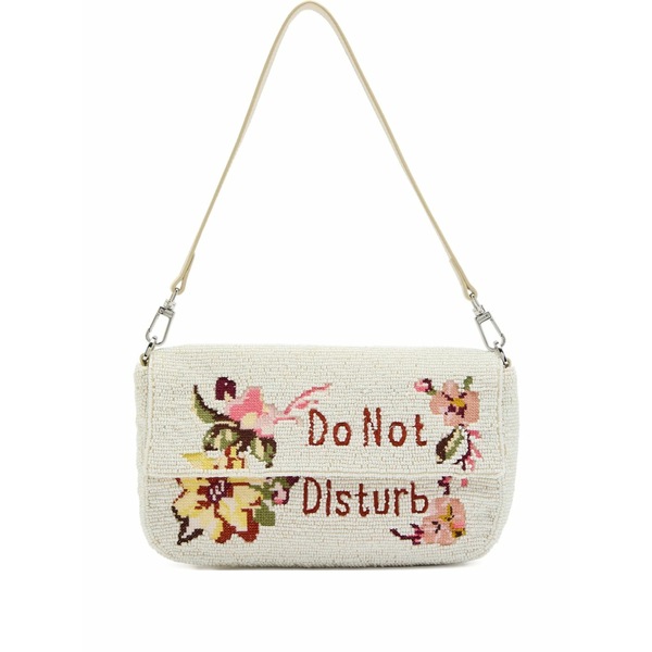 ステゥド レディース ショルダーバッグ 御徒面子 Timmy beaded shoulder bag White