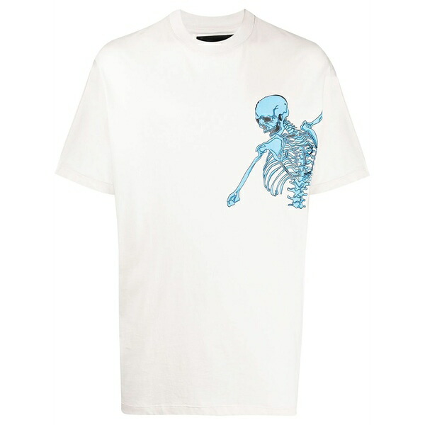 フィリップ飾り気のない メンズ ティーシャツ トップス Logo crew-neck t-shirt  Neutrals