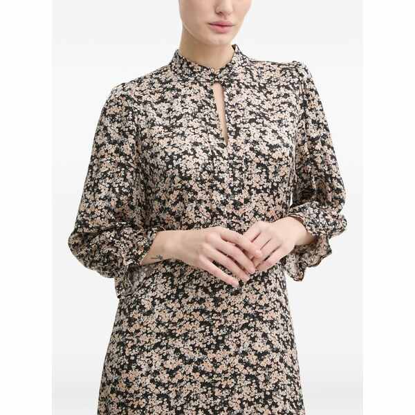 ブルンスバザー レディース 衣裳 トップス Floral-print MIDI dress Neutrals