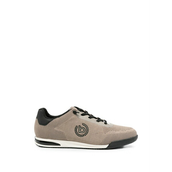 ブガッティ メンズ スニーカー シューズ Logo-patch mesh sneakers Neutrals