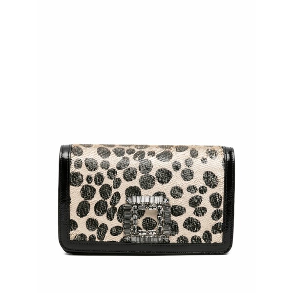 ロベルトフェスタ レディース ショルダーバッグ 御徒面子 Crystal polka-dot shoulder bag Black
