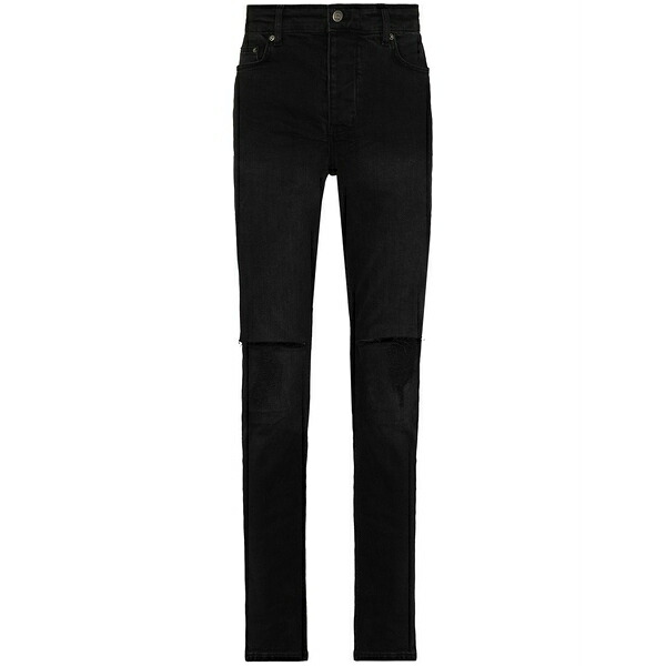 スビ メンズ ジーンズズボン下 ボトムス Chitch krow krushed slim-fit jeans Black