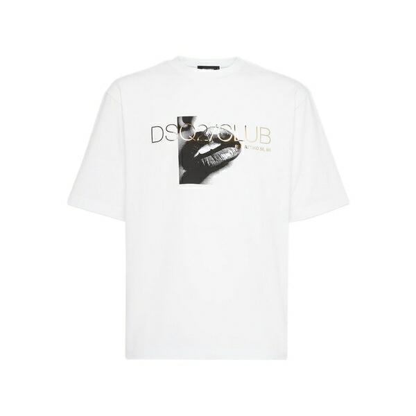ディースクエアード メンズ ティーシャツ トップス Club t-shirt  White