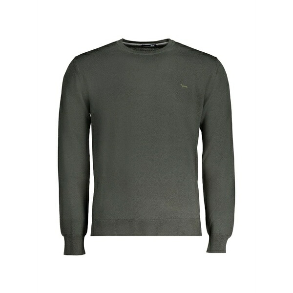 ハーモント \u0026 知恵袋 メンズ 編み物\u0026ティーシャツ アウター Logo-detail sweater Green