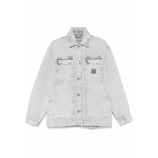 鉄道車両ハート形 メンズ 上衣＆上衣 アウター Denim jacket Grey
