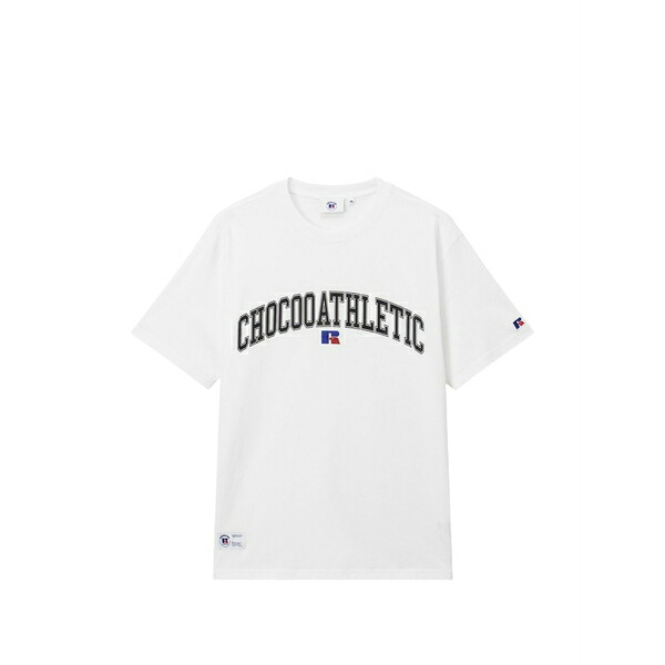 黒茶 メンズ ティーシャツ トップス Logo-print short-sleeve t-shirt White