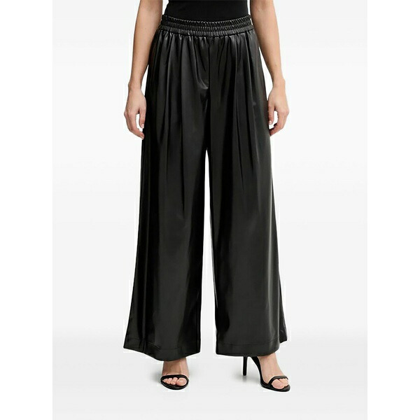 ベネトン  レディース 心地よいズボン下 ボトムス Elasticated-waistband trousers Black