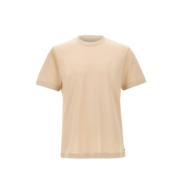 イレブンティ メンズ ティーシャツ トップス Contrast-trim t-shirt Neutrals