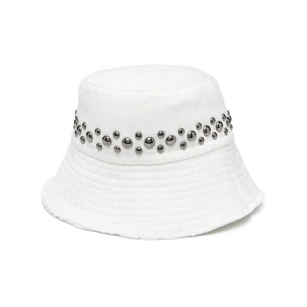 アイスバーグ レディース 帽子 アクセサリー Stud-embellished bucket hat White|asty