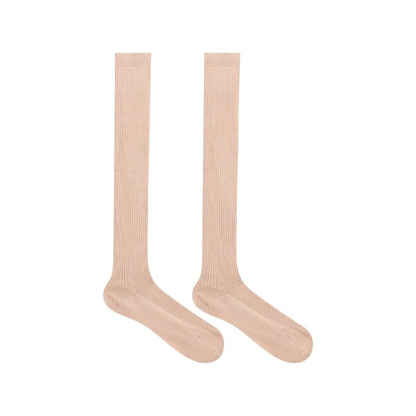 レッドヴァレンティノ レディース ソックス アンダー御召しもの Ribbed socks Pink