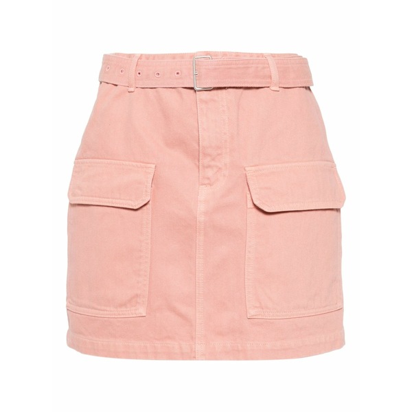 棲み家 狐狸 レディース スコート ボトムス Belted utility mini skirt Pink