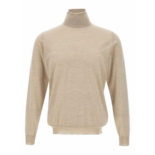 フィリッポ デ ラウレンティス メンズ 編み物\u0026プルオーバー アウター High-neck sweater Neutrals