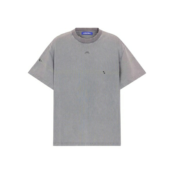 アコールドウォール メンズ ティーシャツ トップス Distressed cotton t-shirt Grey