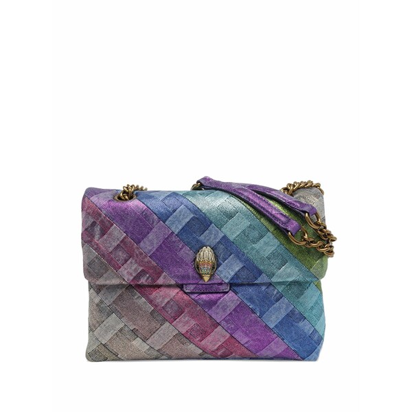 カートジェイガーロンドン レディース ショルダーバッグ 御徒面子 Kensington woven-denim shoulder bag Purple