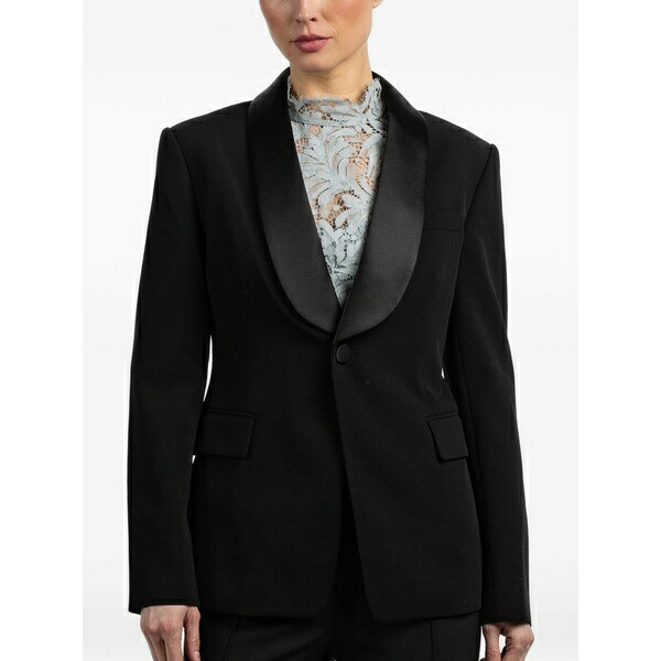 エーエルシー レディース 上衣＆上衣 アウター Ari shawl-collar blazer Black