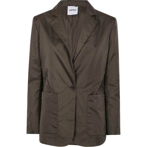 アスペジ レディース ジャケット&ブルゾン アウター Peak lapels blazer Green|asty
