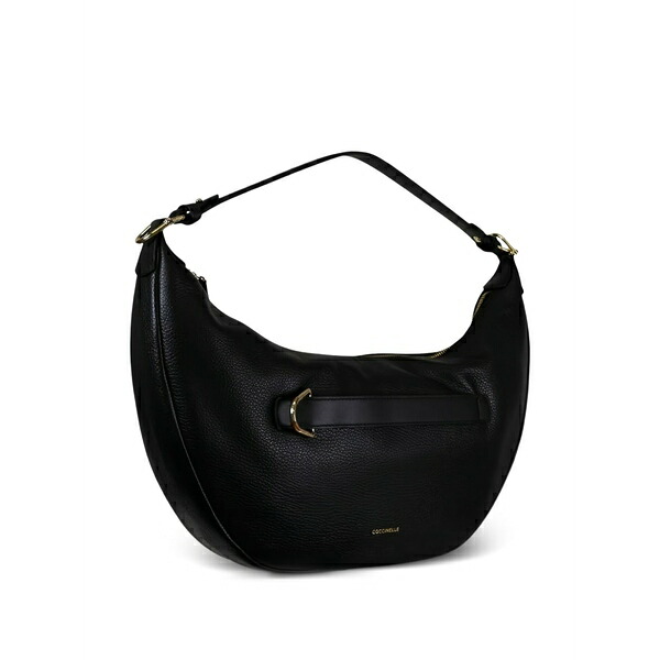 コチネレ レディース トートバッグ 御徒面子 Medium paki logo-detail leather bag Black