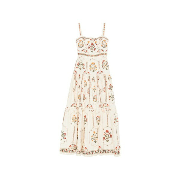 アグア バイ アグアベンディータ レディース 衣裳 トップス Jardin andes ruffled floral linen dress Neutrals
