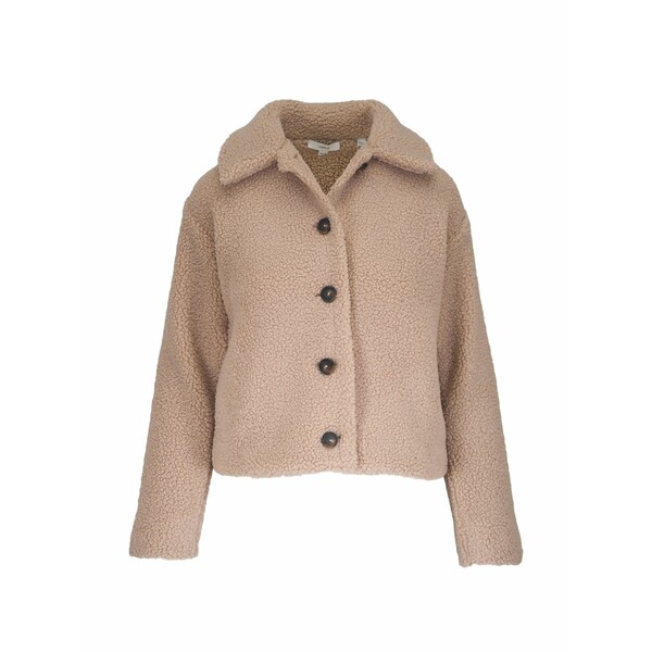 ヴィンス レディース 上衣＆上衣 アウター Collared sherpa jacket Neutrals
