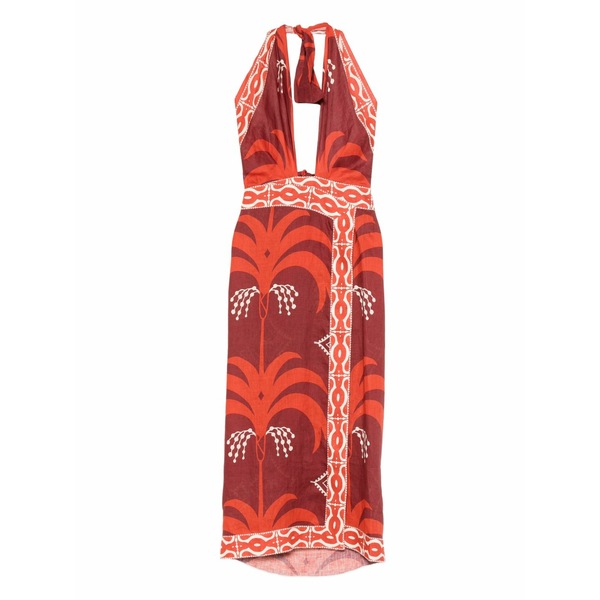 ジョハンナ・オーティズ レディース ワンピース トップス Buen viento printed halterneck dress Red｜asty