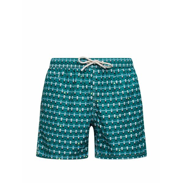エムシーツーセイントバース メンズ 心地よいズボン下 ボトムス Drawstring swim shorts Green