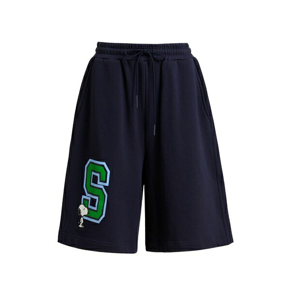 エッセンシャルアントワープ レディース 心地よいズボン下 ボトムス Peanuts￠￠ patch shorts Blue