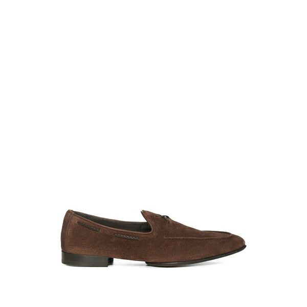 ドンカルズ メンズ スリッポン・ローファー シューズ Braided-lacing loafers Brown