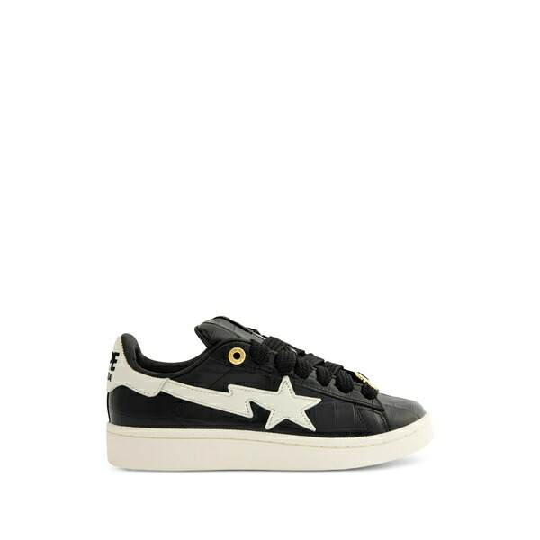 アディダス メンズ プルオーバー トップス X bape campus 00s croc-effect sneakers Black