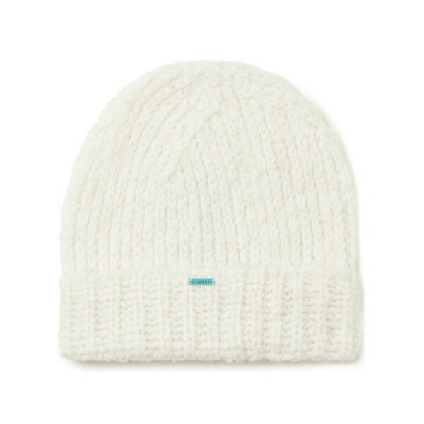 アラヌイ レディース 鳥打ち帽 付属物 Finest ribbed beanie  White