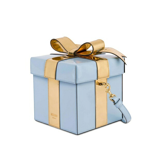 モスキーノ レディース ショルダーバッグ 御徒面子 Bow-detail shoulder bag Blue