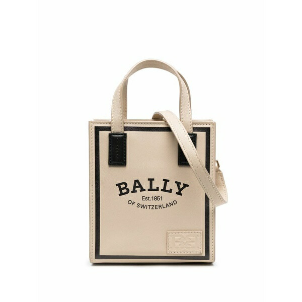 バリー レディース トートバッグ 御徒面子 Crystalia logo-print tote bag Neutrals