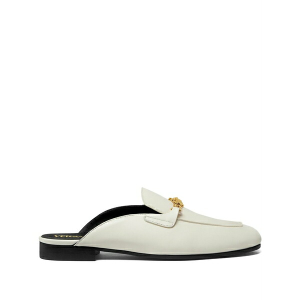 ヴェルサーチ レディース サンダル シューズ Medusa leather mules White