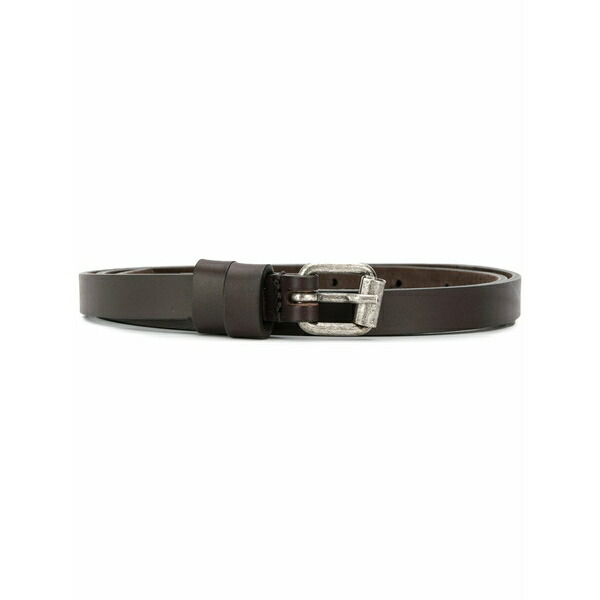 アスペジ レディース 胴締め 佩び物 Buckled belt Brown
