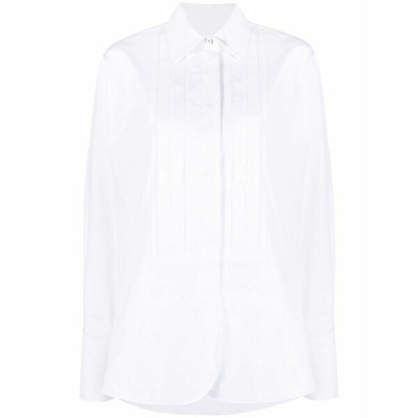 ジル・サンダー レディース プルオーバー トップス Long-sleeve button-fastening shirt White