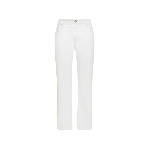 セブンティ レディース ジーンズズボン下 ボトムス Five-pocket straight-leg jeans White