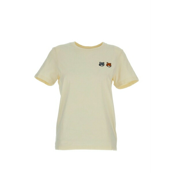 棲み家 狐狸 レディース プルオーバー トップス Fox-motif t-shirt Neutrals