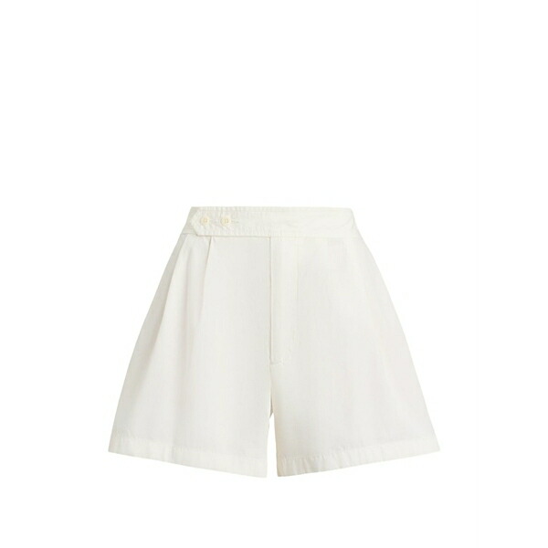 ラルフローレン レディース 心地よいズボン下 ボトムス Pleated short White