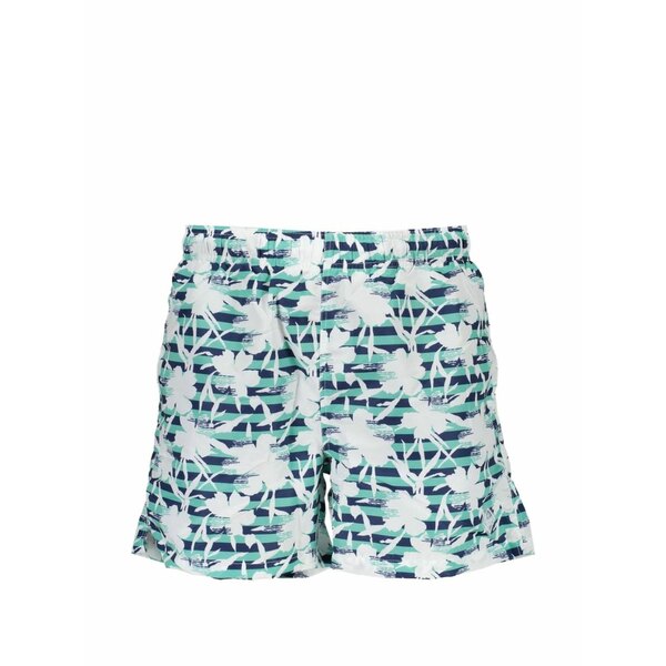ガント メンズ 心地よいズボン下 ボトムス Floral-print striped swim shorts Blue