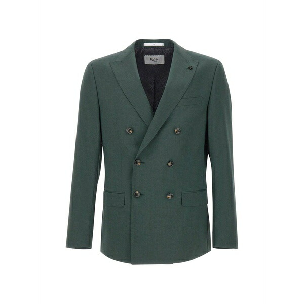 ディゲル メンズ ジャケット＆ブルゾン アウター Alfredo double-breasted blazer Green｜asty