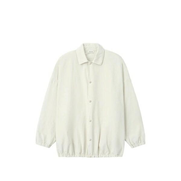 フィアオブゴッド メンズ 上衣＆上衣 アウター Garment-dyed cotton-poplin jacket White