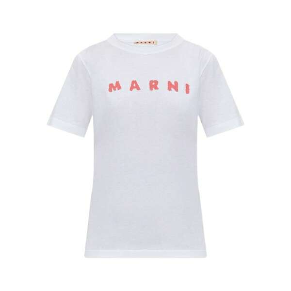 マルニ レディース プルオーバー トップス Logo-print t-shirt White