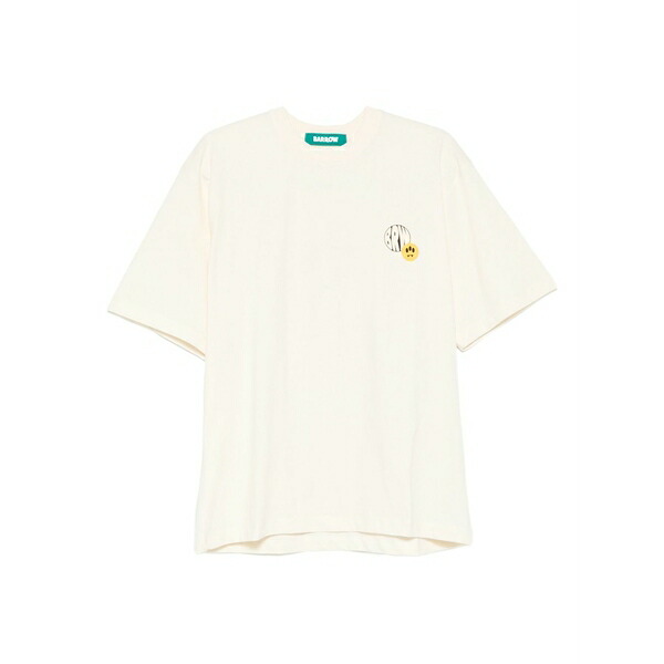 バロウ メンズ ティーシャツ トップス Graphic-print t-shirt Neutrals