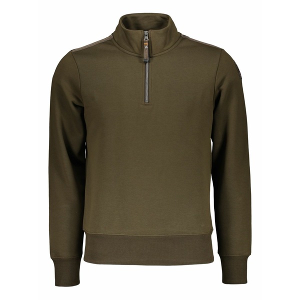 パラジャンパーズ メンズ パーカー・スウェットシャツ アウター Zip-collar long-sleeve sweatshirt Green