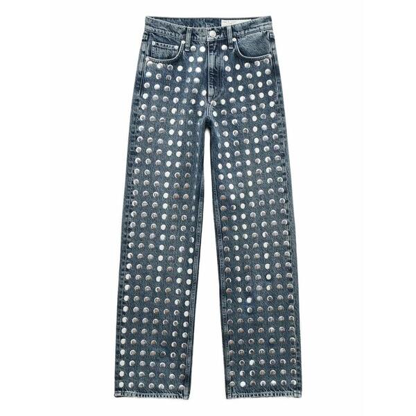ラグアンドボーン レディース ジーンズズボン下 ボトムス Shea embellished  jeans Blue
