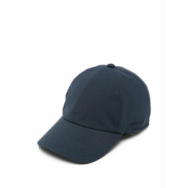 ザノーネ メンズ かぶり笠 佩び物  icecotton logo-embroidered baseball cap Blue