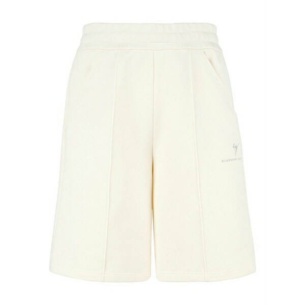 ジュゼッペザノッティ メンズ 心地好いズボン下 ボトムス Lr-62 cotton deck shorts White