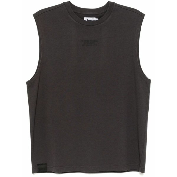 イズエ メンズ ティーシャツ トップス Graphic-print vest Grey