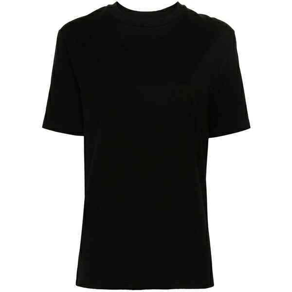 ジル・サンダー レディース プルオーバー トップス Logo-print cotton t-shirt Black